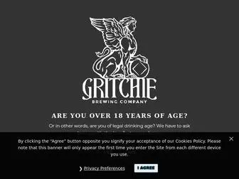 Gritchiebrew.com(The Gritchie Brewing Company. We make beer) Screenshot