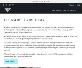 Gritgloves.com(The Original Weighted Glove) Screenshot