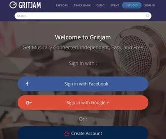 Gritjam.com(Music making app) Screenshot