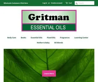 Gritman.com(Gritman Essential Oils) Screenshot