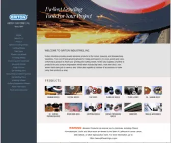 Griton.com(Abrasive Supplier) Screenshot