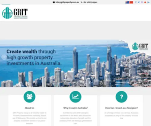 Gritproperty.com.au(Grit Property Group) Screenshot