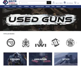 Gritrsports.com(The Amazon of Shooting Sports) Screenshot