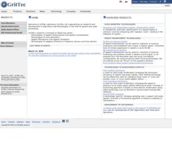 Grittec.com(GritTec laboratory) Screenshot