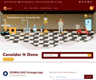 Grizapp.com(Simplifying Everyday Life) Screenshot