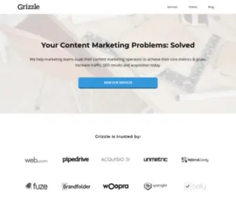 Grizzle.io(Content Marketing & SEO Agency) Screenshot