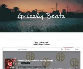 Grizzlybeatz.com(Grizzly Beatz) Screenshot