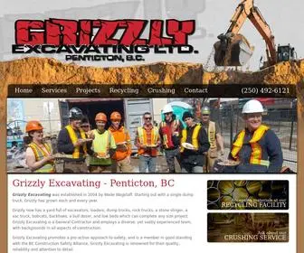 Grizzlyex.com(Grizzly Excavating) Screenshot