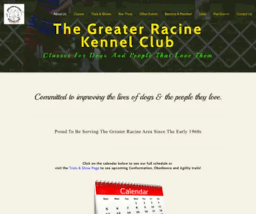 GRKC.org(The Greater Racine Kennel Club) Screenshot