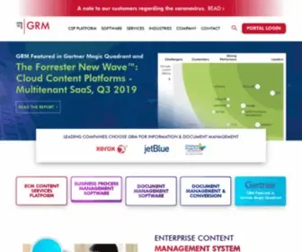 GRmdocument.com(GRM Document Management) Screenshot