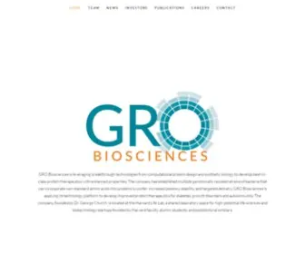 Grobio.com(GRO Biosciences) Screenshot