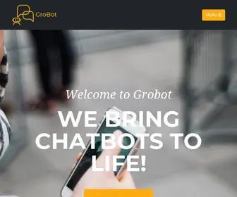 Grobot.co.uk(Chatbot agency) Screenshot