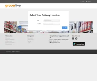 Grocerlive.com(Online grocery store) Screenshot