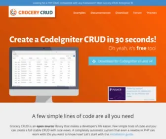 Grocerycrud.com(Grocery CRUD) Screenshot