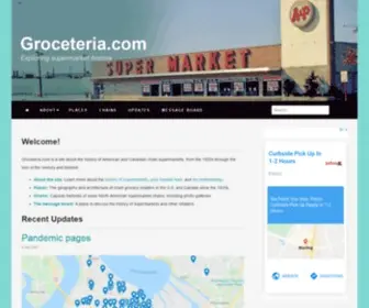Groceteria.com(Exploring supermarket history) Screenshot