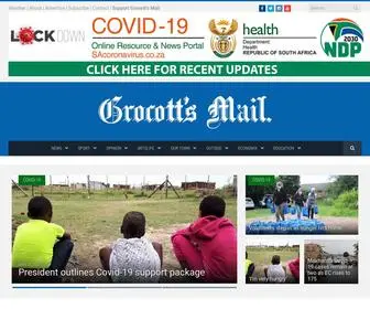 Grocotts.co.za(South Africa's oldest independent newspaper) Screenshot
