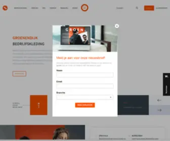 GroenendijkbedrijFskleding.nl(Bedrijfskleding op maat) Screenshot