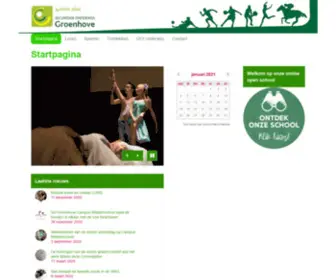 Groenhoveschool.be(Secundair Onderwijs Groenhove) Screenshot