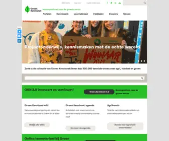 Groenkennisnet.nl(Welkom bij Groen Kennisnet. De doelstelling van Groen Kennisnet) Screenshot