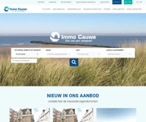 Groep-Cauwe.be(Immo Cauwe) Screenshot