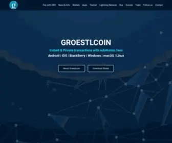 Groestlcoin.com(Groestlcoin) Screenshot