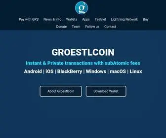 Groestlcoin.org(Groestlcoin) Screenshot