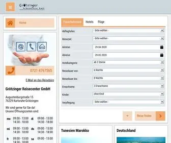 Groetzinger-Reisecenter.de(Grötzinger Reisecenter) Screenshot