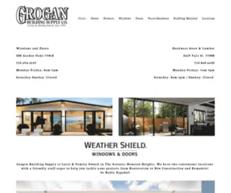 Groganbuildingsupply.com(Grogan Building Supply) Screenshot