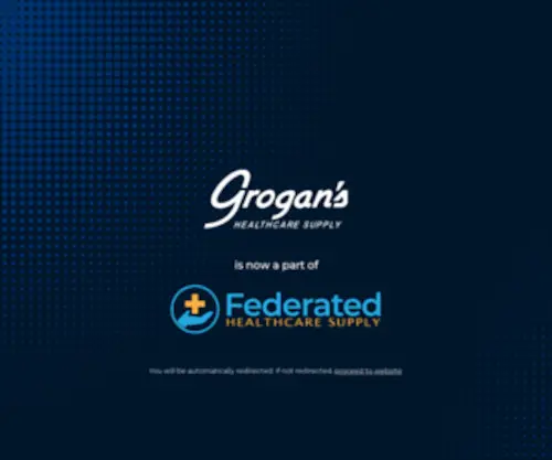 Grogans.com(Grogan's Healthcare Supply) Screenshot