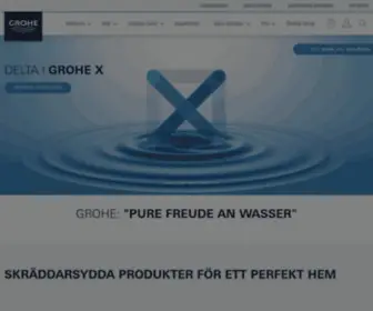 Grohe.se(Lyxiga badrumskranar) Screenshot