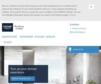 Grohe.us(Kitchen and Bathroom Faucets) Screenshot