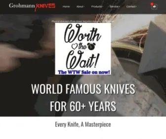 Grohmannknives.com(Outdoor & Kitchen Knives) Screenshot