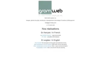 Gromweb.com(GromWeb) Screenshot