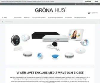 Gronahus.se(Digitalt intelligent smart hus och hem tack vare Fibaro och Z) Screenshot