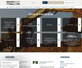 Grondbank.be(Bodembeheerorganisatie Vlaams gewest) Screenshot