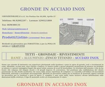 Grondeinacciaioinox.it(GRONDE IN ACCIAIO INOX) Screenshot