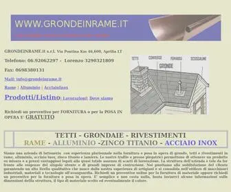 Grondeinrame.it(Grondaie in rame su misura) Screenshot