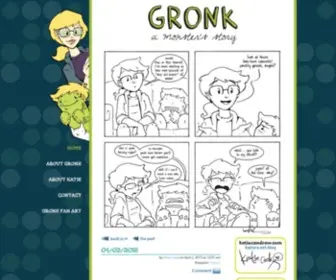 Gronkcomic.com(A Webcomic by Katie Cook) Screenshot