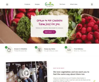 Groobox.co.uk(Fresh veg box and fruit box delivery in Manchester and Cheshire) Screenshot