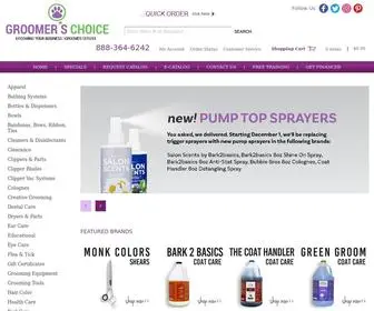 Groomerschoice.com(Groomer's Choice) Screenshot