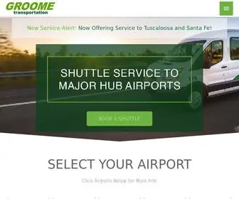 Groometransportation.com(Airport Shuttle Service) Screenshot