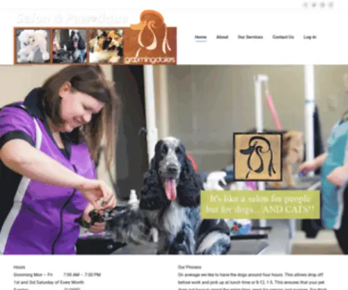 Groomingdalesmt.com(Salon and Pawtiques) Screenshot