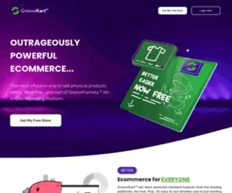 Groovekart.com(Outrageously Powerful Ecommerce) Screenshot