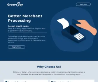 Groovepay.com(Merchant Credit Card Processing) Screenshot