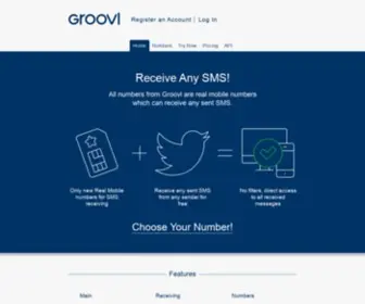 Groovl.com(Receive any SMS from any sender) Screenshot