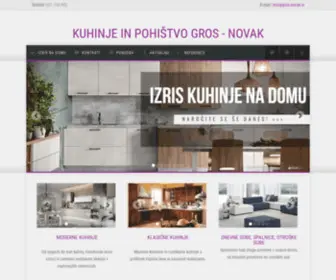 Gros-Novak.si(Kuhinje Gros) Screenshot