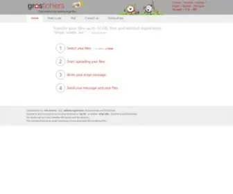 Grosfichiers.com(Envoi gratuit de gros fichiers) Screenshot