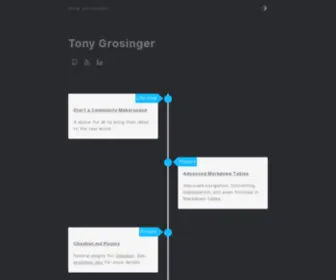 Grosinger.net(Tony Grosinger) Screenshot