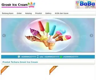 Grosiricecream.com(Grosir Bahan Baku Ice Cream) Screenshot