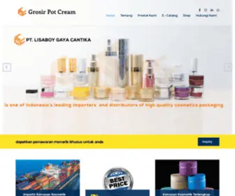 Grosirpotcream.com(Kemasan Kosmetik Pot) Screenshot